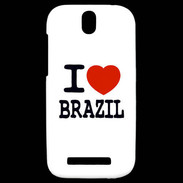 Coque HTC One SV I love Brazil