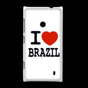 Coque Nokia Lumia 520 I love Brazil