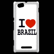 Coque Sony Xperia M I love Brazil