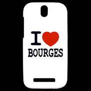 Coque HTC One SV I love Bourges