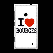 Coque Nokia Lumia 520 I love Bourges
