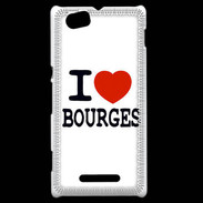 Coque Sony Xperia M I love Bourges
