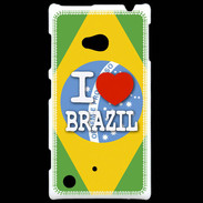 Coque Nokia Lumia 720 I love Brazil 3