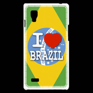 Coque LG Optimus L9 I love Brazil 3