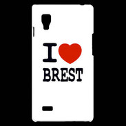 Coque LG Optimus L9 I love Brest