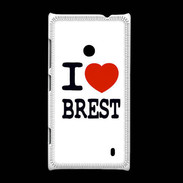 Coque Nokia Lumia 520 I love Brest