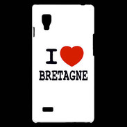 Coque LG Optimus L9 I love Bretagne