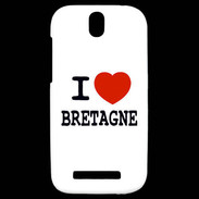 Coque HTC One SV I love Bretagne