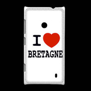 Coque Nokia Lumia 520 I love Bretagne