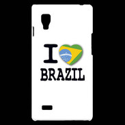 Coque LG Optimus L9 I love Brazil 2