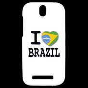 Coque HTC One SV I love Brazil 2