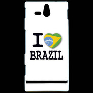 Coque Sony Xperia U I love Brazil 2