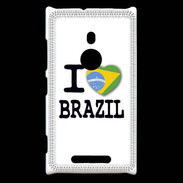 Coque Nokia Lumia 925 I love Brazil 2