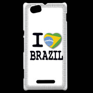 Coque Sony Xperia M I love Brazil 2