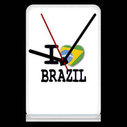 Pendule de bureau I love Brazil 2