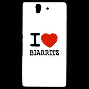 Coque Sony Xperia Z I love Biarritz