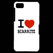Coque Blackberry Z10 I love Biarritz