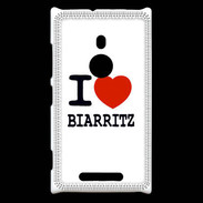 Coque Nokia Lumia 925 I love Biarritz