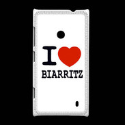 Coque Nokia Lumia 520 I love Biarritz