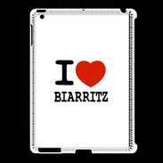Coque iPad 2/3 I love Biarritz