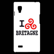 Coque LG Optimus L9 I love Bretagne 2