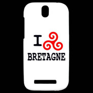 Coque HTC One SV I love Bretagne 2