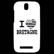 Coque HTC One SV I love Bretagne 3
