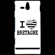 Coque Sony Xperia U I love Bretagne 3
