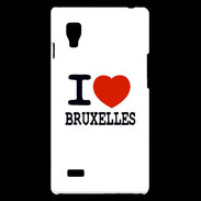 Coque LG Optimus L9 I love Bruxelles