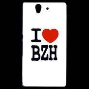 Coque Sony Xperia Z I love BZH