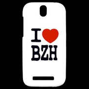 Coque HTC One SV I love BZH
