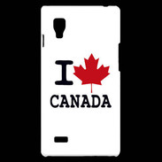 Coque LG Optimus L9 I love Canada 2