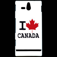 Coque Sony Xperia U I love Canada 2