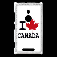 Coque Nokia Lumia 925 I love Canada 2