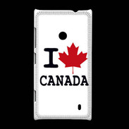 Coque Nokia Lumia 520 I love Canada 2