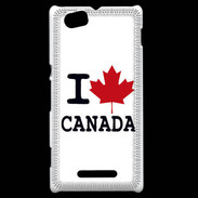 Coque Sony Xperia M I love Canada 2