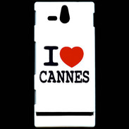 Coque Sony Xperia U I love Cannes