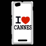 Coque Sony Xperia M I love Cannes
