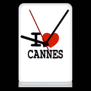 Pendule de bureau I love Cannes