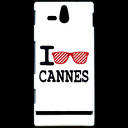 Coque Sony Xperia U I love Cannes 2