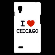 Coque LG Optimus L9 I love Chicago