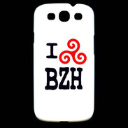 Coque Samsung Galaxy S3 I love BZH 2