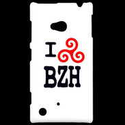 Coque Nokia Lumia 720 I love BZH 2