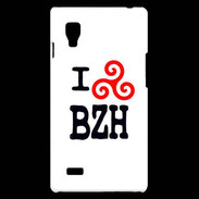 Coque LG Optimus L9 I love BZH 2