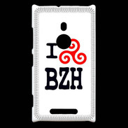 Coque Nokia Lumia 925 I love BZH 2