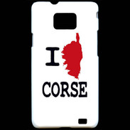 Coque Samsung Galaxy S2 I love Corse 3