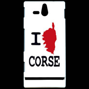 Coque Sony Xperia U I love Corse 3