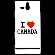 Coque Sony Xperia U I love Canada