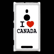 Coque Nokia Lumia 925 I love Canada