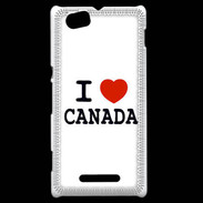Coque Sony Xperia M I love Canada